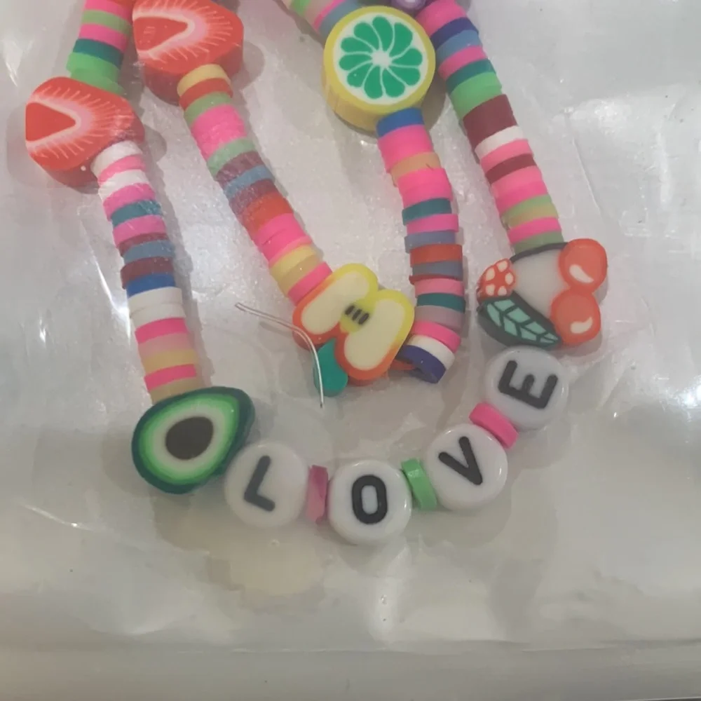 New Multicolor Fruit and Love Beaded Phone‎ Strap Lanyard